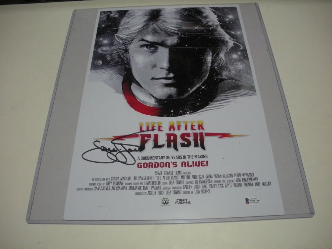 Sam Jones Signed Flash Gordon Life After Flash Poster 11x17 Beckett COA (1 of 1)