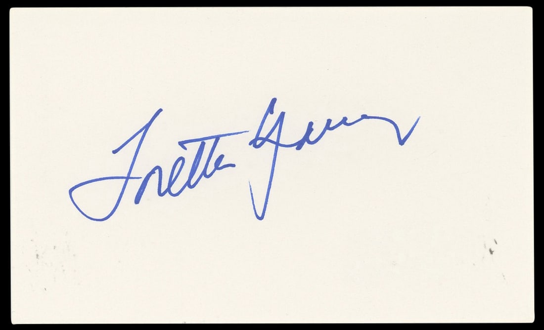 Loretta Young Signed Index Card Beckett Authenticated Call of the Wild Autograph (1 of 2)
