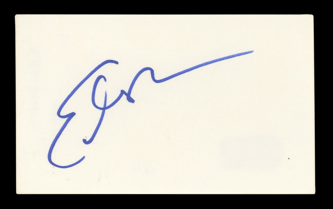Ellen Barkin Signed 3x5 Index Card Sea of Love BAS Authenticated (1 of 5)