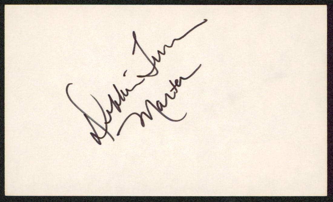 Beckett authenticated Debbie Turner signed 3x5 index card The Sound of Music (1 of 2)