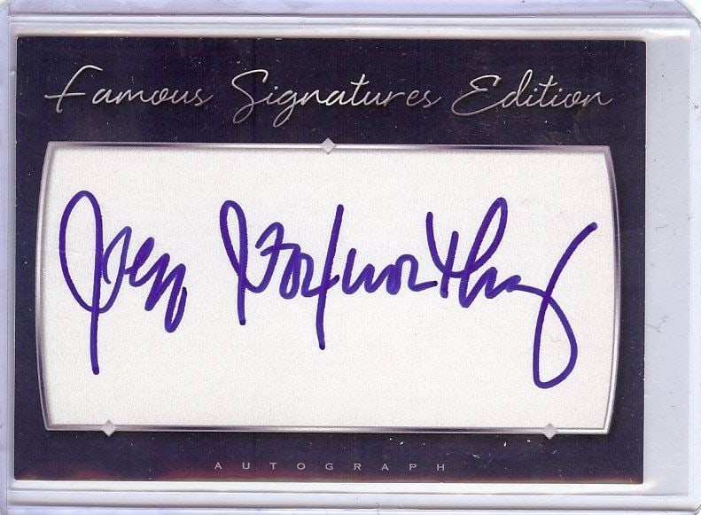 Autographed Jeff Foxworthy Cut Signature Card Authenticated by JSA: Autographed Jeff Foxworthy Cut Signature Card Authenticated by JSA This is a cut signature card featuring the autograph of legendary comedian Jeff Foxworthy. The signature has been authenticated by Ja