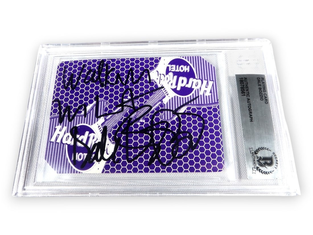 Autographed Playing Card by Dale Bozzio Beckett Authenticated (1 of 2)