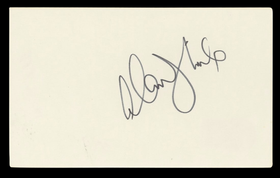 Alan Thicke Signed Index Card Beckett Authenticated Growing Pains Autograph (1 of 5)