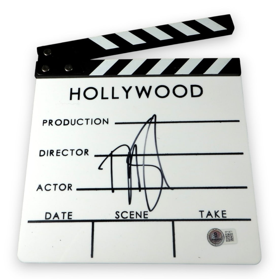 David Spade Signed Movie Clapper Authentic Beckett BAS: David Spade Signed Movie Clapper Authentic Beckett BAS This is an authentic David Spade signed movie clapper, featuring autographs from the beloved comedian known for his roles in "Tommy Boy" and "Joe