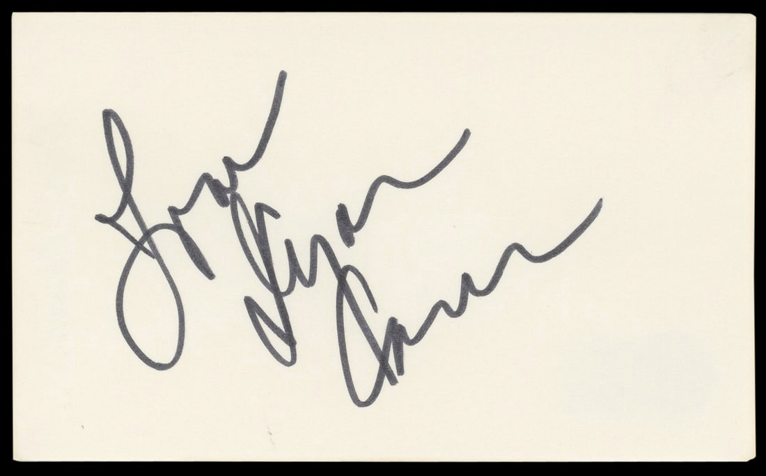 Dyan Cannon Autographed Heaven Can Wait 3x5 Index Card BAS Authenticated (1 of 5)