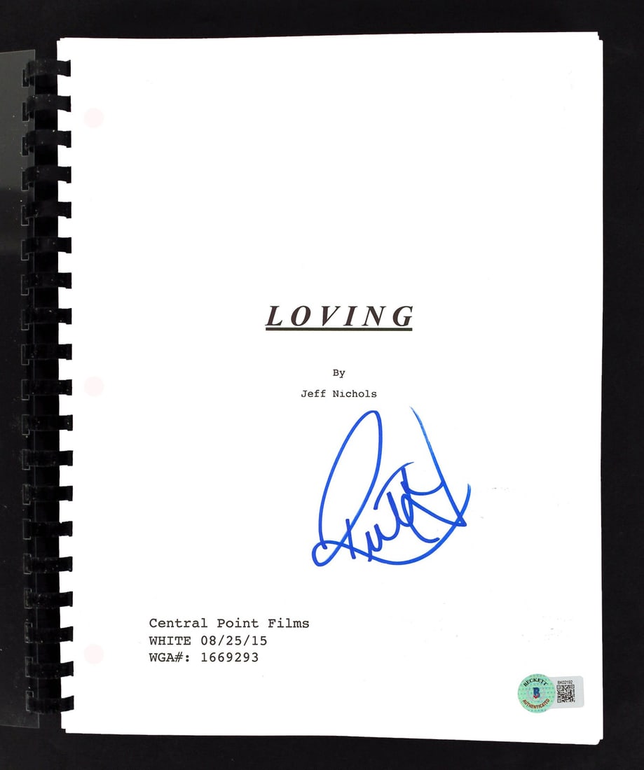 Ruth Negga Signed Loving Movie Script Authentic Beckett BAS (1 of 3)