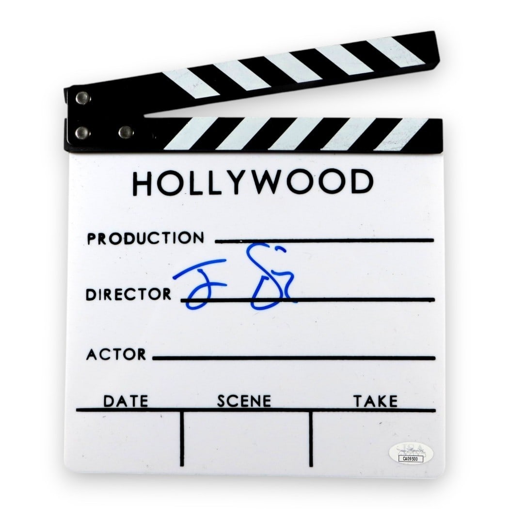 Jesse Eisenberg Autographed Zombieland Movie Clapper JSA Certified: Jesse Eisenberg Autographed Zombieland Movie Clapper JSA Certified This is an authentic movie clapper signed by Jesse Eisenberg, renowned for his role in 'Zombieland'. The autograph is verified by Jam