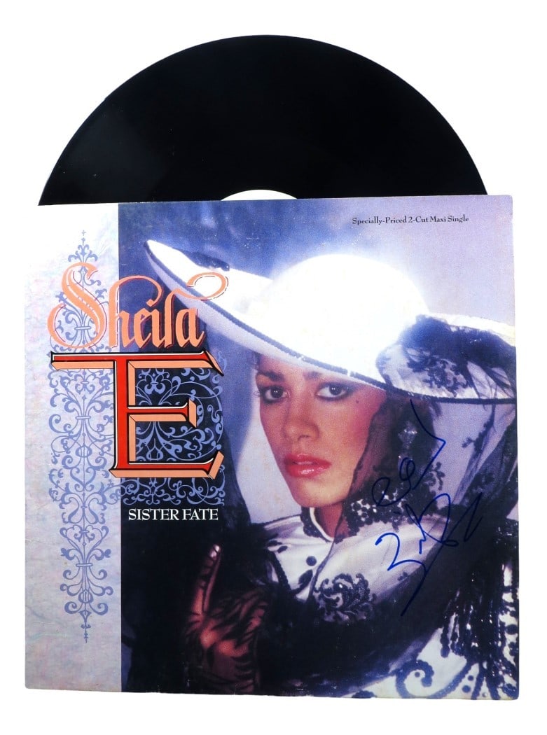 Beckett Authenticated Sheila E Autographed Sister Fate Album Cover: Beckett Authenticated Sheila E Autographed Sister Fate Album Cover This is an original Sheila E autographed record album cover for "Sister Fate." The cover is signed by Sheila E and has been authentic