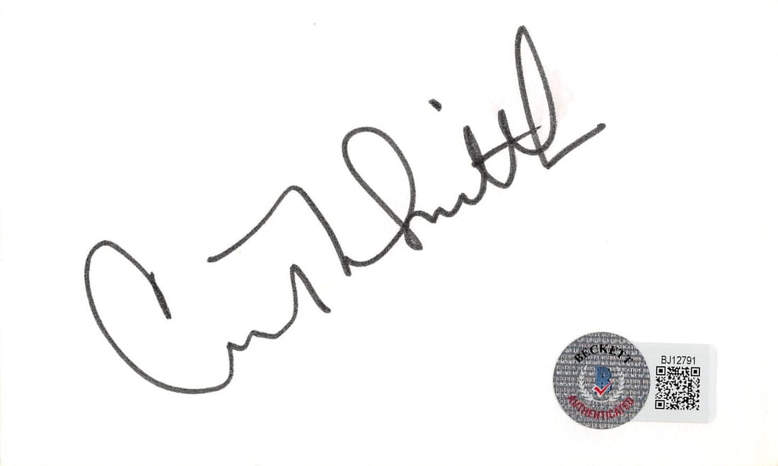 Courtney Thorne-Smith Signed 3x5 Index Card According To Jim BAS Authenticated: Courtney Thorne-Smith Signed 3x5 Index Card According To Jim BAS Authenticated This is an autographed 3x5 index card personally signed by Courtney Thorne-Smith, known for her role in the show 'Accordi