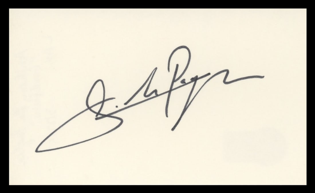 Anthony LaPaglia Signed 3x5 Index Card Beckett Authenticated Without a Trace (1 of 2)