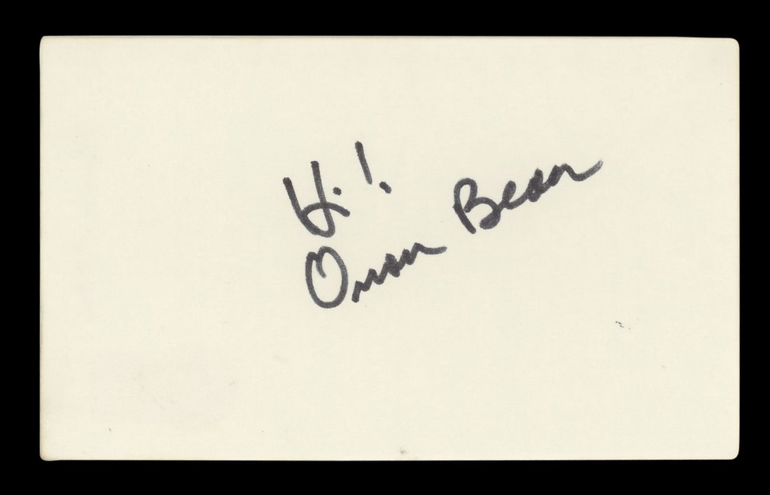 Orson Bean Desperate Housewives Signed 3x5 Index Card (1 of 5)