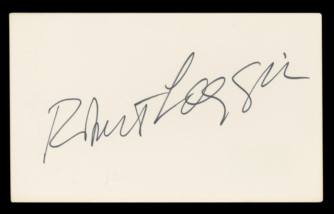 Robert Loggia Signed 3x5 Index Card Big Beckett Authenticated: Robert Loggia Signed 3x5 Index Card Big Beckett Authenticated This authentic 3x5 index card has been personally signed by Robert Loggia, renowned for his role in the film 'Big'. The autograph is certi