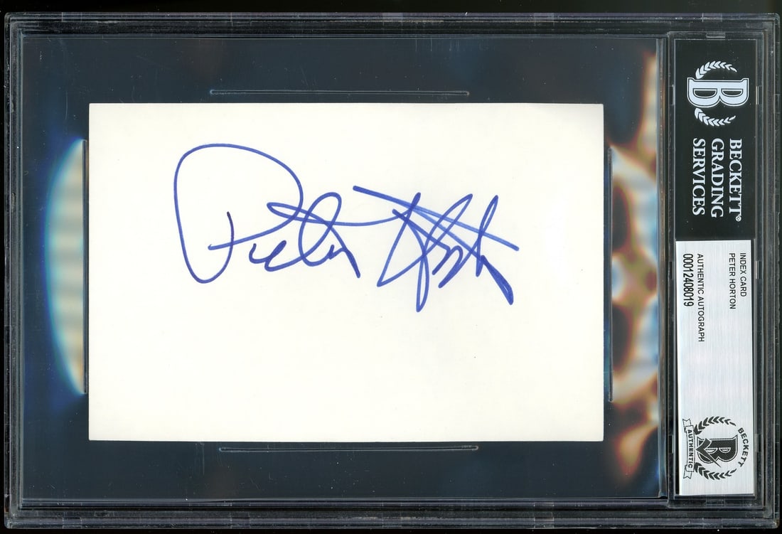 Peter Horton Signed 4x6 Index Card Thirtysomething Beckett Authenticated (1 of 3)