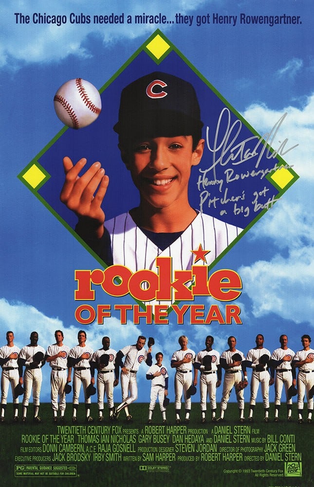 Thomas Ian Nicholas Signed Rookie of the Year Poster 11x17 with Quote (1 of 1)