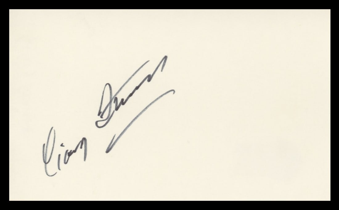 Craig Stevens Signed 3x5 Index Card Beckett Authenticated Peter Gunn (1 of 2)