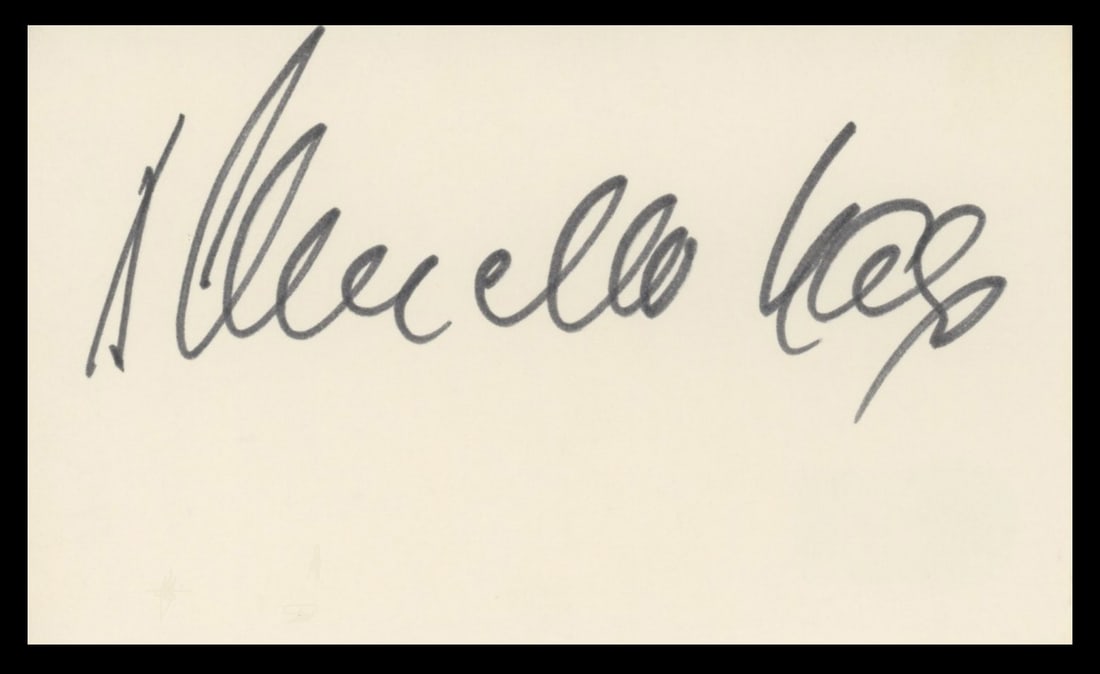 Signed 3x5 Index Card by Armin Mueller-Stahl Avalon Beckett Authenticated (1 of 2)