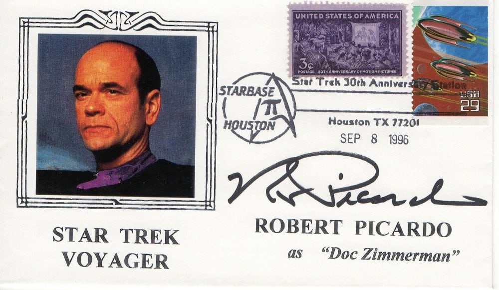 First Day Cover Signed by Robert Picardo Star Trek Voyager JSA Authenticated (1 of 3)