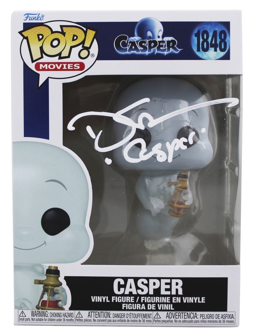 Devon Sawa Signed Casper #1848 Funko Pop Vinyl Figure Beckett Authenticated: Devon Sawa Signed Casper #1848 Funko Pop Vinyl Figure Beckett Authenticated This signed Casper #1848 Funko Pop Vinyl Figure features the inscription "Casper" and has been personally signed by Devon Sa