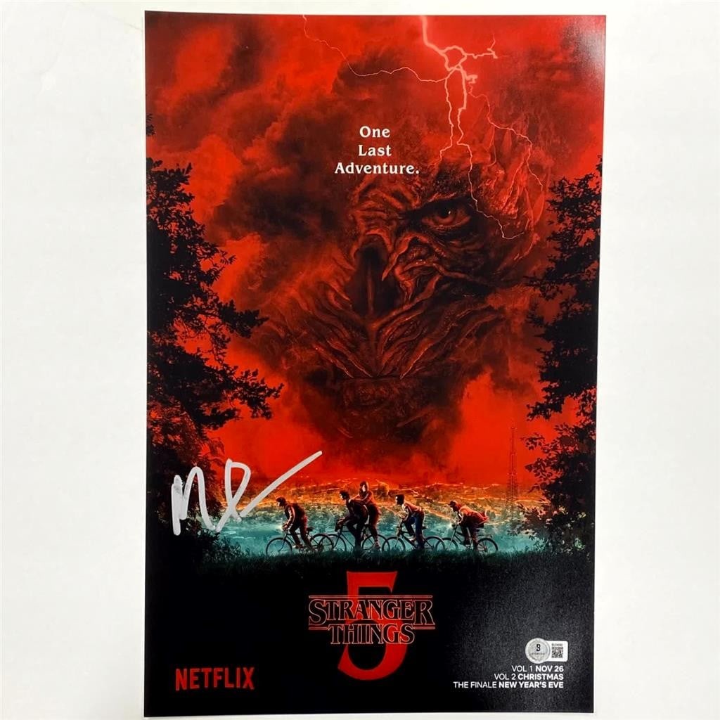 Stranger Things Season 5 11x17 Photo Signed by Matt Duffer Beckett Authenticated (1 of 3)