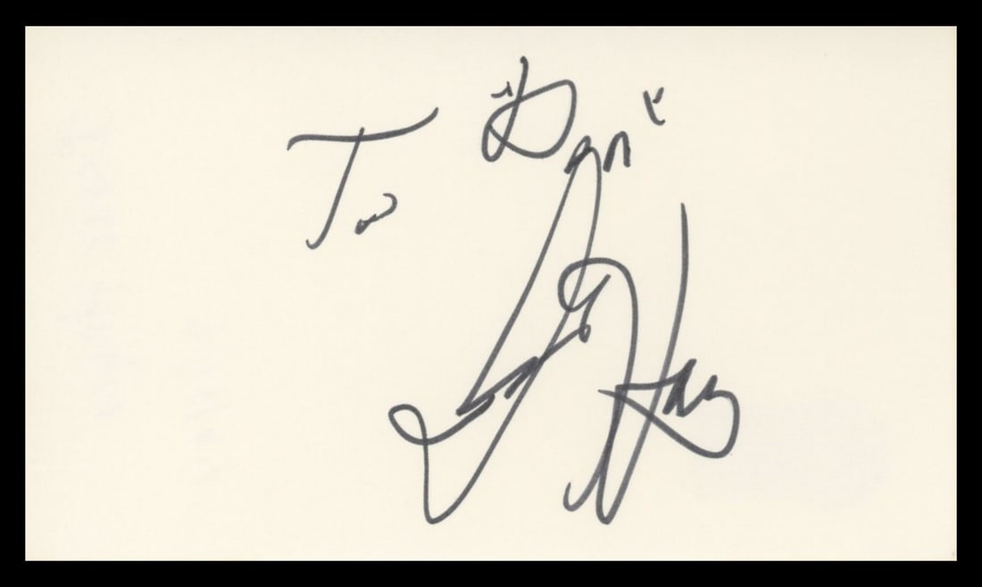 Isaac Hayes Autographed 3x5 Card Inscribed To Don Beckett Authenticated (1 of 2)