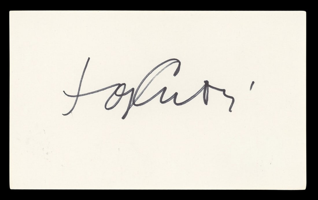 Tony Curtis Signed 3x5 Index Card Some Like It Hot Beckett Authenticated: Tony Curtis Signed 3x5 Index Card Some Like It Hot Beckett Authenticated This authentic 3x5 index card has been personally signed by Tony Curtis, renowned for his role in the classic film "Some Like I