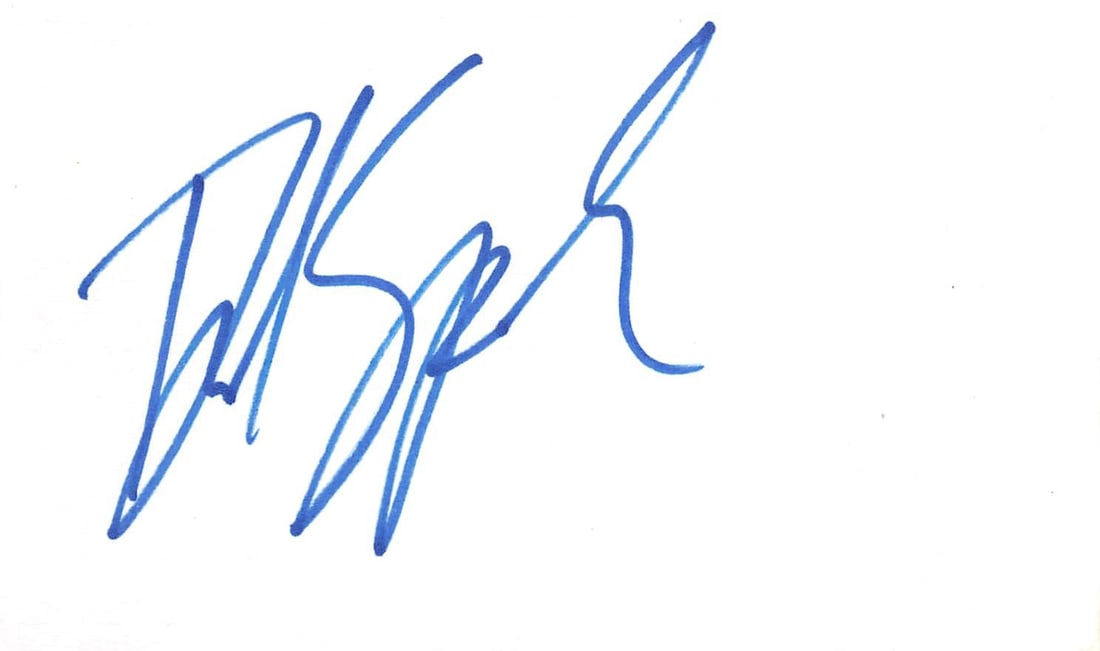 David Spade Joe Dirt Signed 3x5 Index Card Beckett Authenticated: David Spade Joe Dirt Signed 3x5 Index Card Beckett Authenticated This authentic 3x5 index card features the signature of David Spade, renowned for his role in the film Joe Dirt. The item is verified b