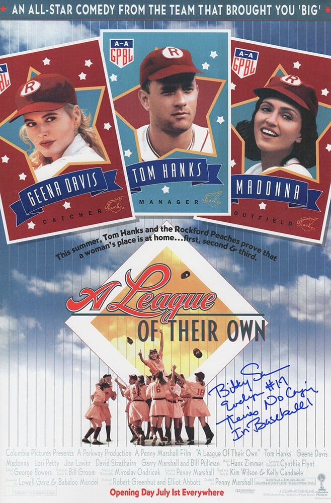 Bitty Schram Signed A League Of Their Own Poster 11x17 with Inscriptions (1 of 1)