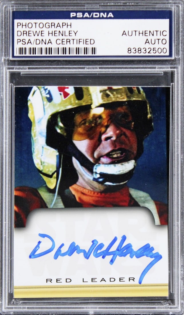 Drew Henley Star Wars signed custom trading card PSA DNA slabbed (1 of 2)