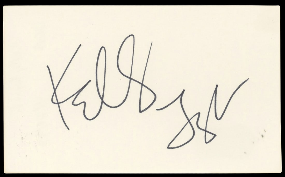 Kelly Lynch Autographed 3x5 Index Card Road House Beckett Certified: Kelly Lynch Autographed 3x5 Index Card Road House Beckett Certified This authentic signed 3x5 index card features the autograph of Kelly Lynch, known for her role in the film Road House. Each index ca