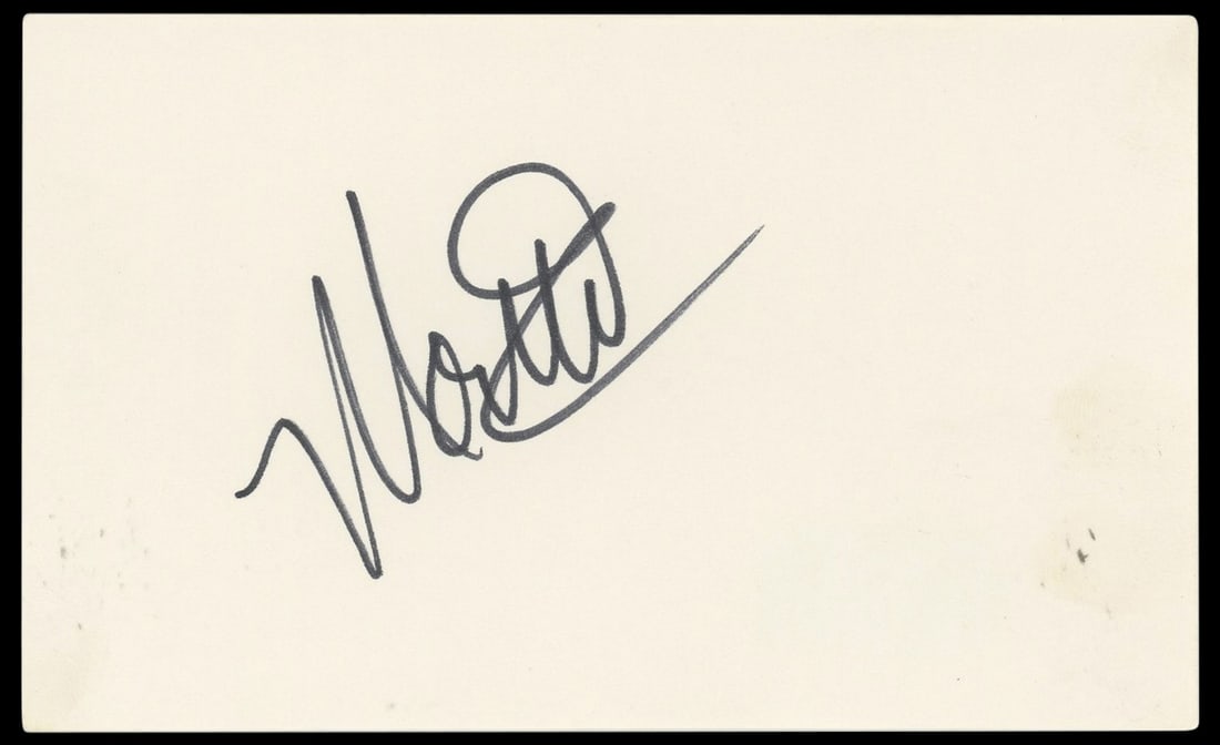 Montel Williams Signed Index Card Authenticated BAS BP50648 (1 of 2)