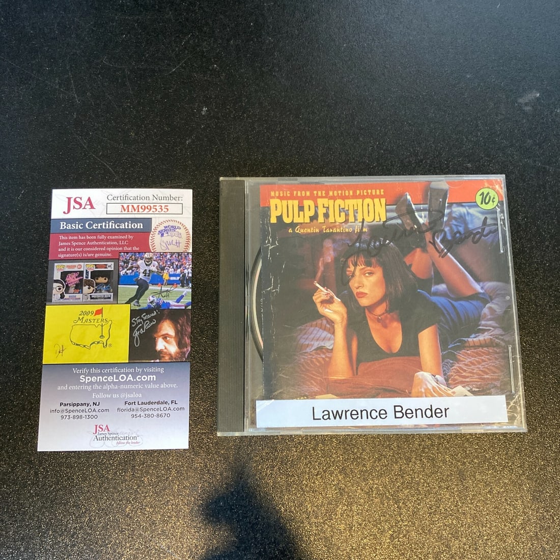 Pulp Fiction Soundtrack CD Autographed by Lawrence Bender With JSA Authentication (1 of 9)