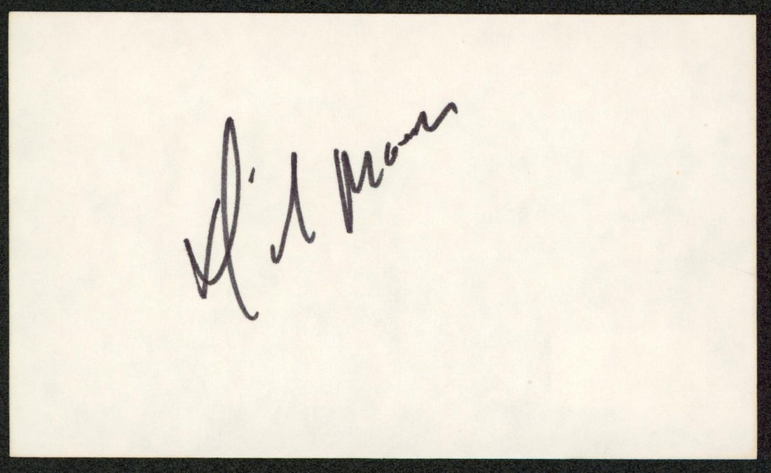 Dickie Moore signed The Little Rascals 3x5 index card BAS authenticated (1 of 2)