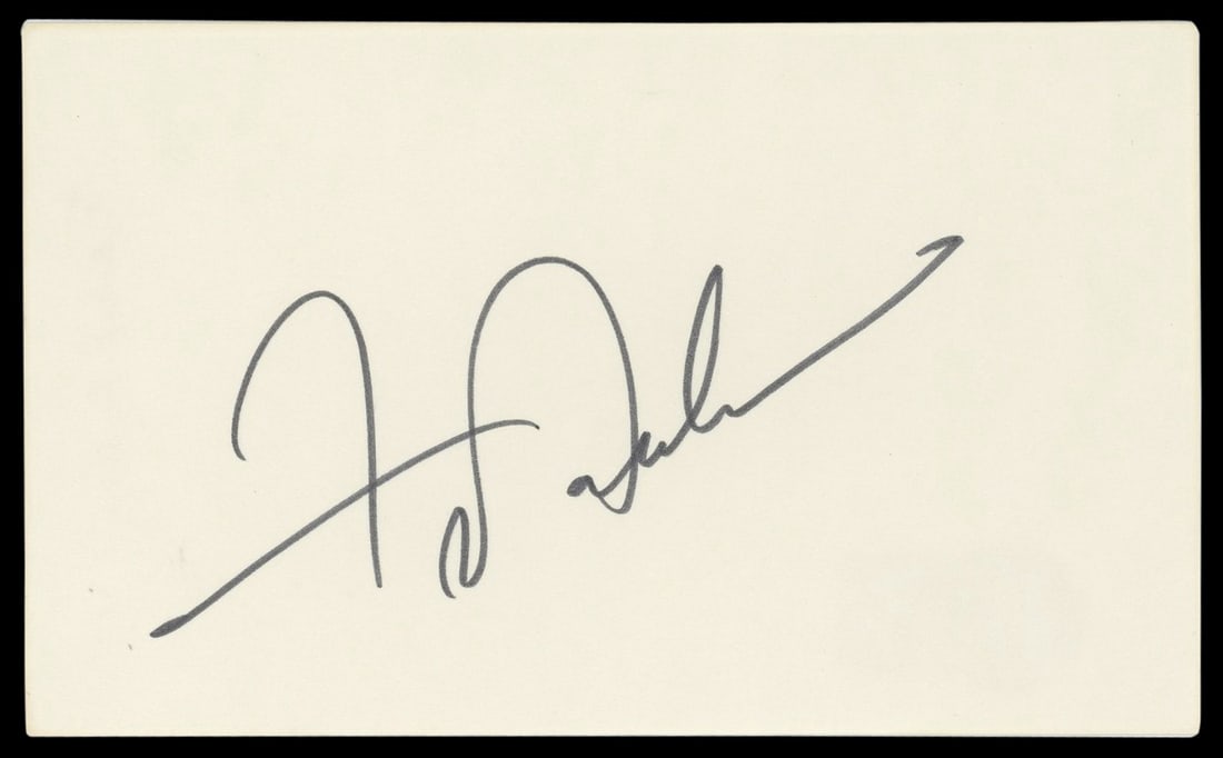 Frankie Avalon Autographed 3x5 Index Card Grease Beckett Authenticated (1 of 2)