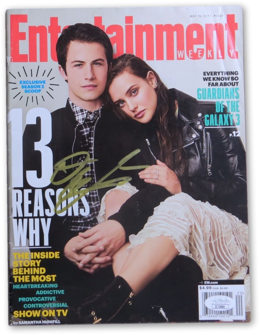 Dylan Minnette Autographed Magazine 13 Reasons Why JSA Certified (1 of 4)