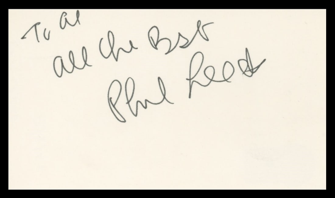 Phil Leeds Signed 3x5 Index Card Beckett Authenticated Everybody Loves Raymond (1 of 2)