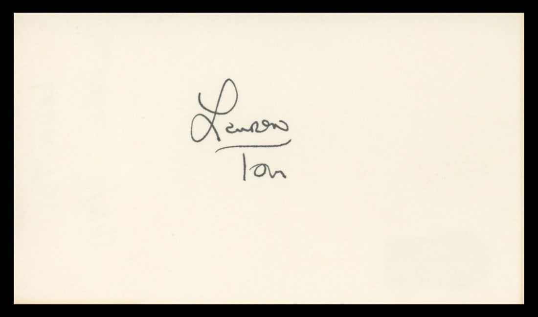 Lauren Tom Signed 3x5 Index Card Futurama Beckett Authenticated (1 of 2)