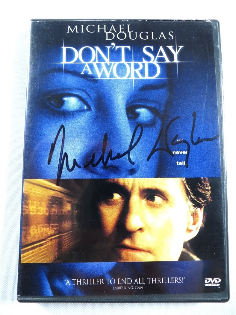 Don't Say a Word DVD Cover Signed by Michael Douglas JSA Authenticated (1 of 4)