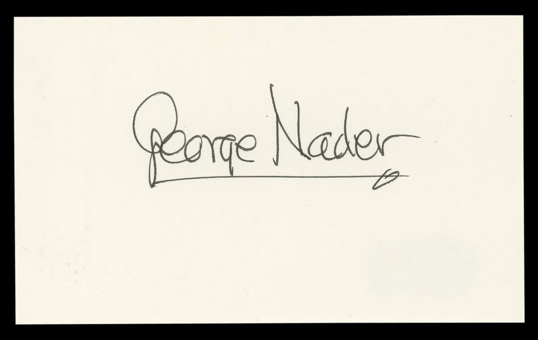 George Nader Signed 3x5 Index Card Beckett Authenticated The Female Animal: George Nader Signed 3x5 Index Card Beckett Authenticated The Female Animal This authentic 3x5 index card has been personally signed by George Nader from The Female Animal. The autograph is verified by