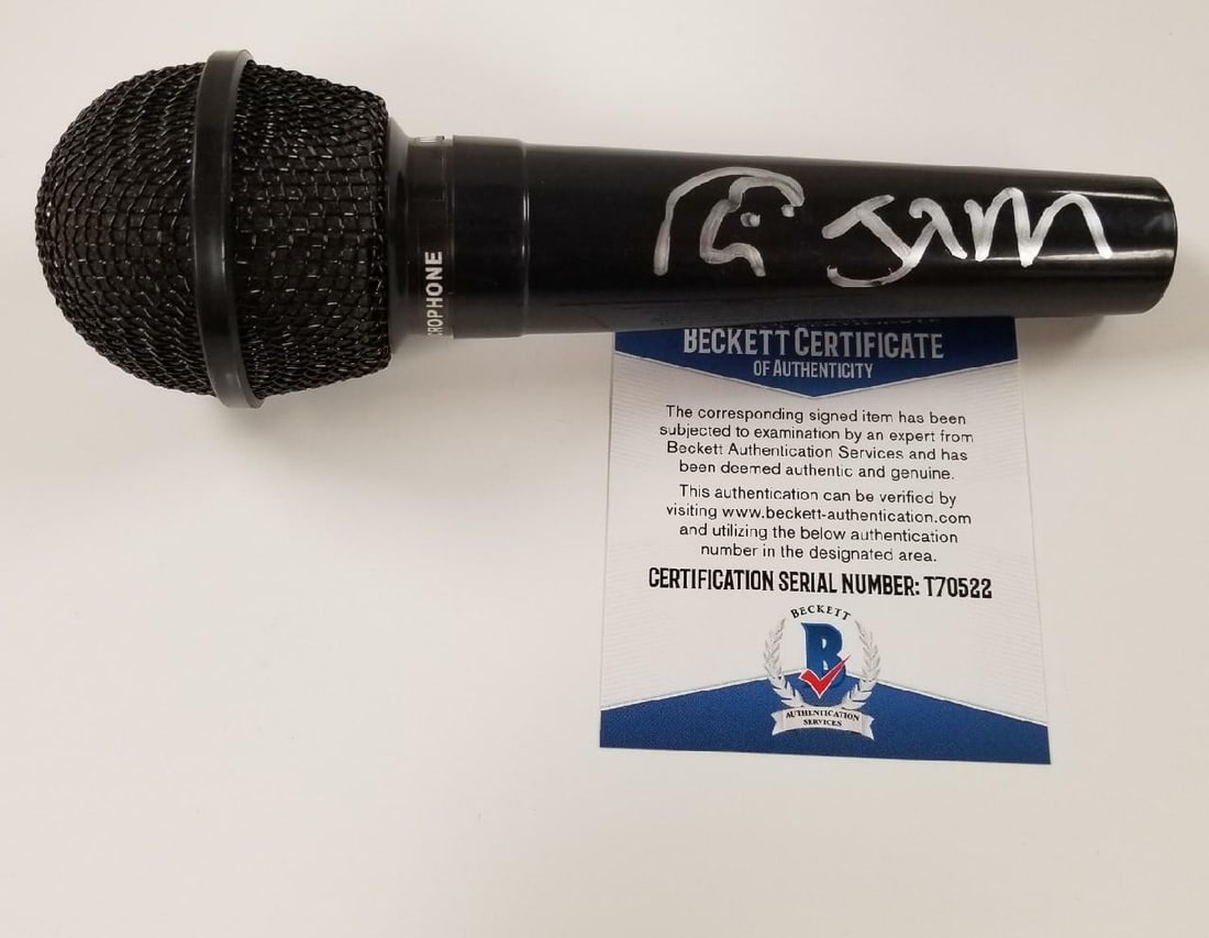 Autographed Microphone by Slim Jxmmi of Rae Sremmurd Beckett Authenticated (1 of 2)