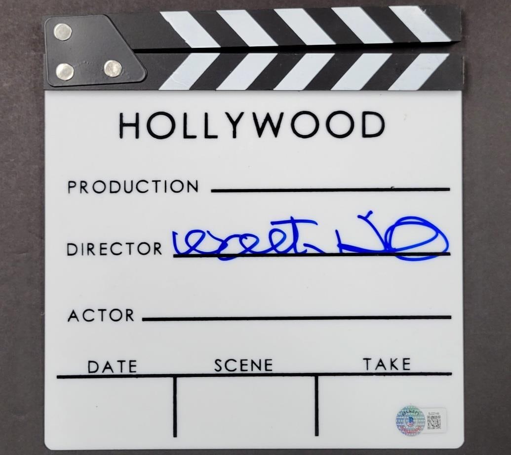 Director's Clapboard Signed by Walter Hill with Beckett Authentication: Director's Clapboard Signed by Walter Hill with Beckett Authentication This is an original movie director's clap board signed by Walter Hill, renowned director of the film The Warriors. The autograph 