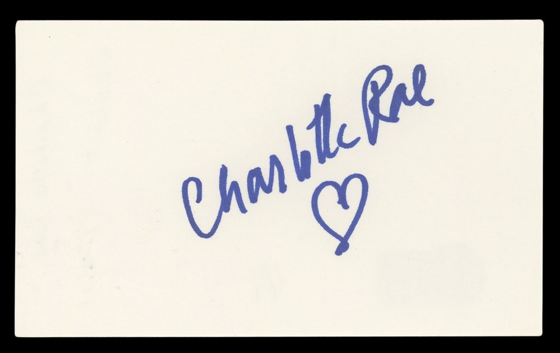 Charlotte Rae Signed 3x5 Index Card The Facts of Life BAS Authenticated (1 of 5)