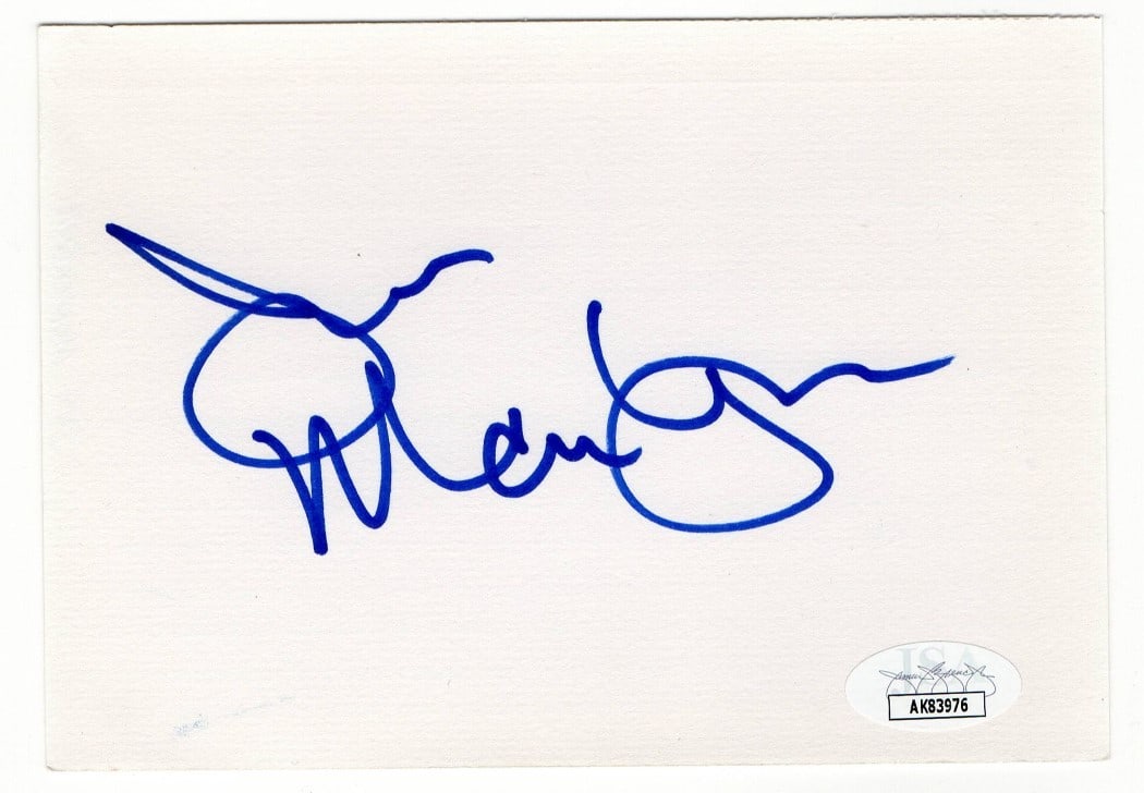Joe Mantegna Autographed 3x5 Index Card JSA Authenticated Criminal Minds: Joe Mantegna Autographed 3x5 Index Card JSA Authenticated Criminal Minds This is a standard 3 x 5 inch index card autographed by Joe Mantegna, known for his role in Criminal Minds. The signature has b