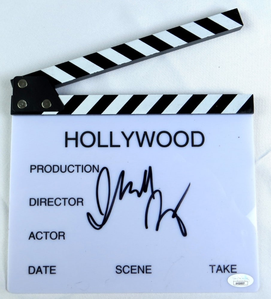 Judd Apatow Autographed Mini Movie Clapper JSA Authenticated Original: Judd Apatow Autographed Mini Movie Clapper JSA Authenticated Original This item features a mini movie clapper signed by acclaimed writer and director Judd Apatow. The autograph has been authenticated 