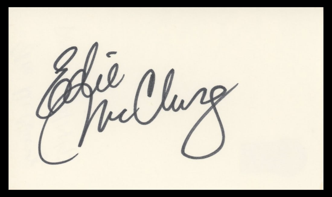 Edie McClurg Signed 3x5 Index Card Beckett Authenticated Ferris Bueller Memorabilia (1 of 2)