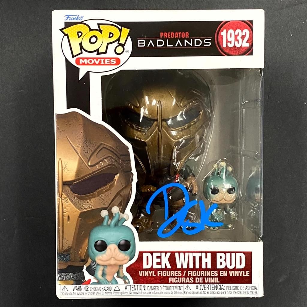 Autographed Dek Predator Funko Pop by Dimitrius Koloamatangi Beckett Authenticated (1 of 7)