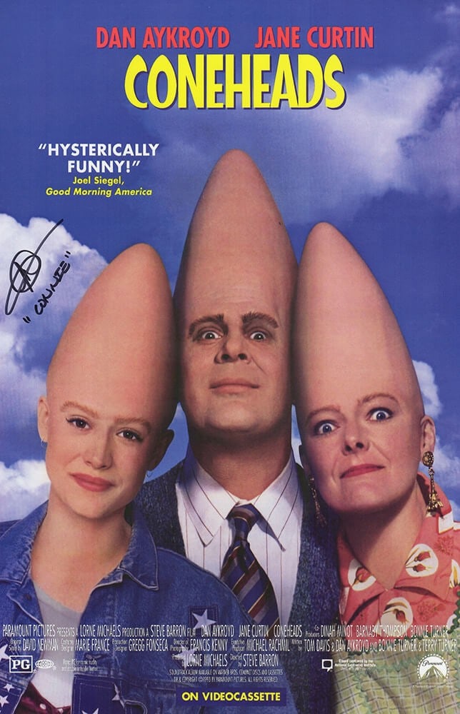 Michelle Burke Signed Coneheads 11x17 Poster with Connie Inscription COA (1 of 1)