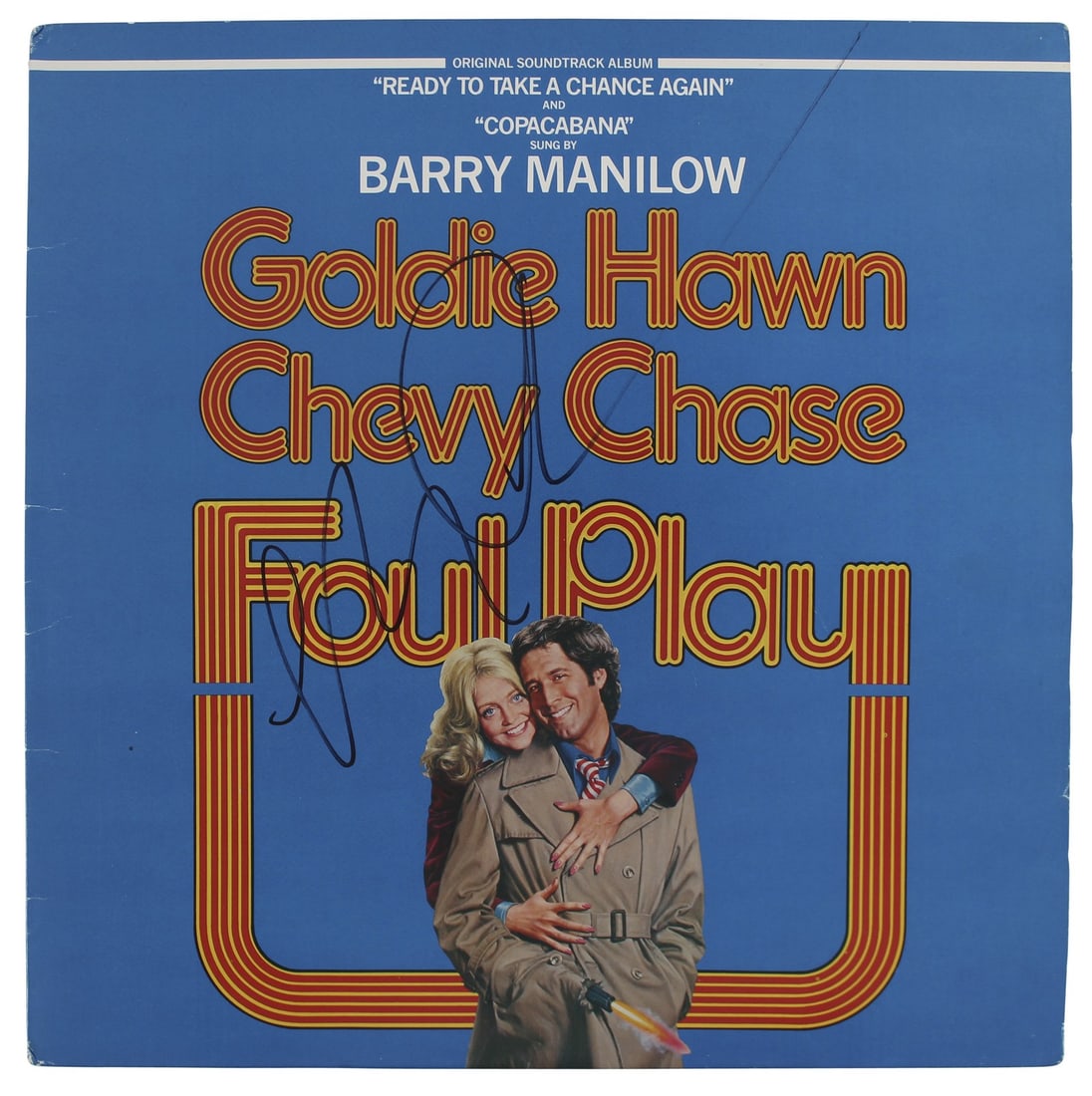 Chevy Chase Signed Foul Play Soundtrack Album Cover Beckett Authenticated: Chevy Chase Signed Foul Play Soundtrack Album Cover Beckett Authenticated This authentic autographed soundtrack album cover features the signature of Chevy Chase, renowned for his role in the film 'Fo