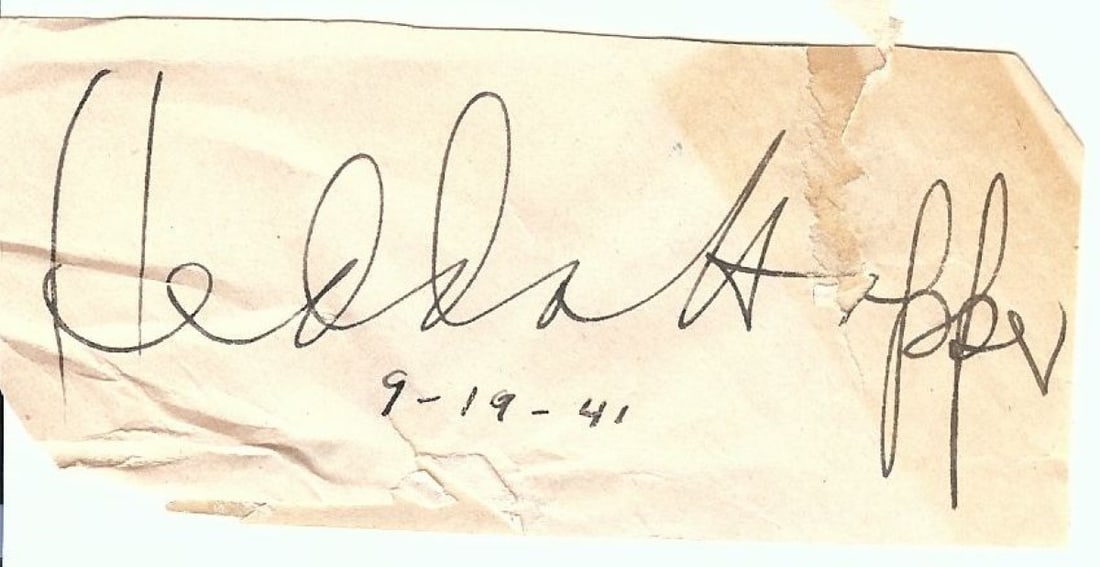 Hedda Hopper Authentic Signed Cut Signature JSA Certified Hollywood Memorabilia (1 of 2)