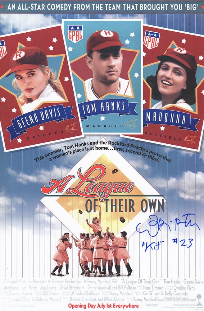Lori Petty Signed A League Of Their Own 11x17 Poster with Kit #23 Inscription (1 of 1)