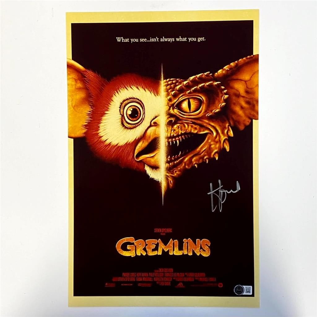 Howie Mandel Autographed 11x17 Gremlins Poster Photo Beckett Authenticated (1 of 3)